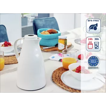 LEIFHEIT Thermos Harmonic bijela vakuumska termos boca, 1 L