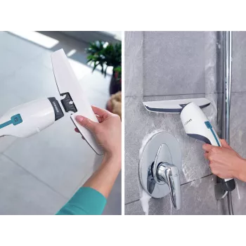 LEIFHEIT Nemo Replacement Suction Nozzle for Shower Cubicles, Tiles and Mirrors – 170 mm Silicone Lip, Grey/White