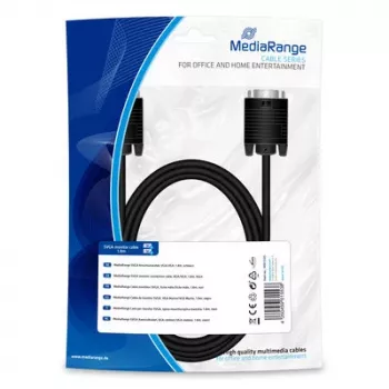 MediaRange SVGA spojni kabel VGA na VGA 1,8m crni