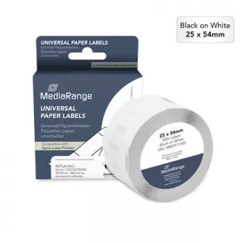 MediaRange papirnate etikete za Dymo 11352/S0722520, 25x54mm, 500 etiketa, bijele, izravni termički