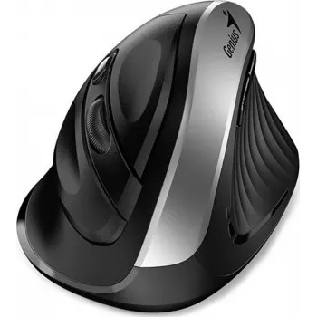 Genius Ergo 8250S bežični miš, 1600 DPI, crno-srebrni