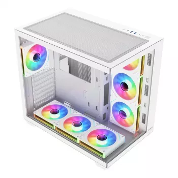 FSP Fortron M341-WA Mid-Tower kućište računala s kaljenim staklom i 4 ARGB ventilatora