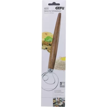 GEFU NEDO danska metlica za tijesto 14353, nehrđajući čelik i drvo, 33 cm