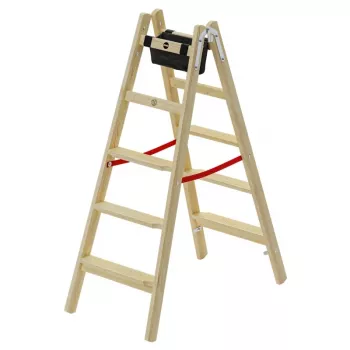 HAILO H77 ComfortLine dvostrane drvene ljestve 2x5 stepenica