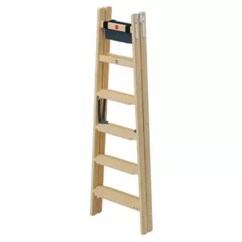 HAILO Double-Sided Ladder H77 ComfortLine Wooden 2x6 Steps