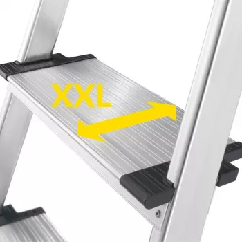 HAILO L85 ComfortLine aluminijske kućne ljestve, 7 stepenica, 150 kg, EN 131