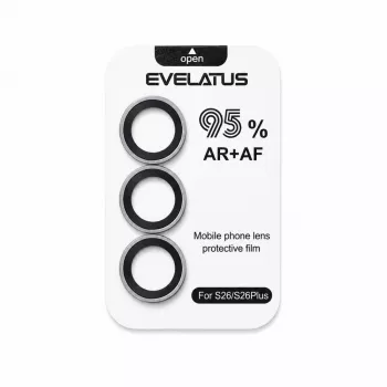Evelatus Samsung Galaxy S26 zaštita objektiva kamere Armor Clear - 9H kaljeno staklo, ultra tanko, protiv otisaka prstiju, bez mjehurića