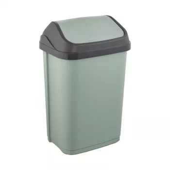 KEEEPER Swantje 25L kanta za smeće s poklopcem na preklop, zelena