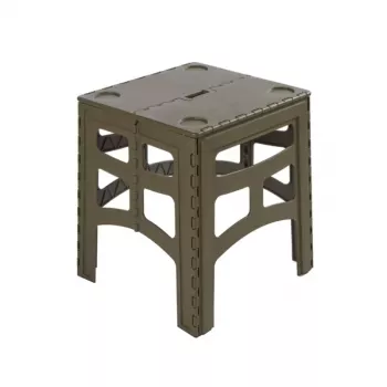 KEEEPER Timo sklopivi kamp stol M, maslinasto zelena, aluminij, nosivost 80 kg, 46,5x44,5x55 cm