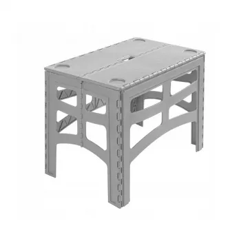 keeeper sklopivi vanjski stol Timo L, Nordic Grey, 70 x 45 x 55 cm, nosivost 80 kg