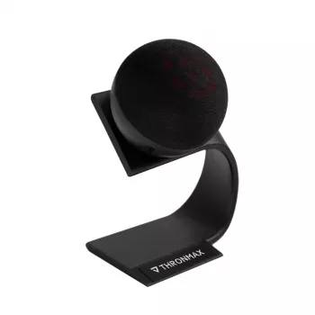 THRONMAX Fireball Dynamic USB Podcast Microphone, Cardioid, 48 kHz/16-bit, with Headphone Monitoring, Black