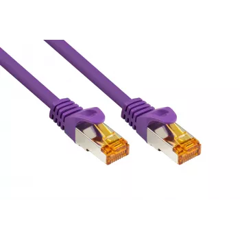KABELMEISTER RJ45 patch kabel Cat.7 S/FTP, 10m, ljubičasti, TPE bez halogena, 10GbE 600MHz