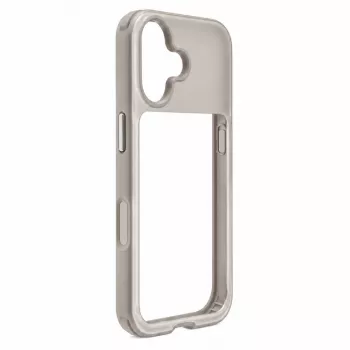 Evelatus Apple iPhone 17 LiveCase Hybrid futrola sa stalkom PC+TPU srebrna