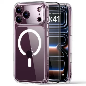 ESR Classic Hybrid MagSafe & Tempered Glass futrola za iPhone 17 Pro / 18 Pro prozirna