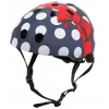 Hornit POM913 Polka Dot Multi-Sport Helmet for Kids, 53-58 cm, Black/Blue/Red/White