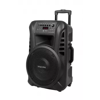 KRUGER & MATZ KM1712 aktivni zvučnik 40W s 2 UHF bežična mikrofona, Bluetooth, USB, SD, FM radio