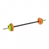 REBEL ACTIVE set utega od lijevanog željeza 20 kg sa šipkom 140 cm