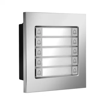 BCS-PAN-P10-N vanjska panel stanica za dvožilni interfon – 2MP kamera, 125° širokokutna, IP65, IK07, srebrno/siva