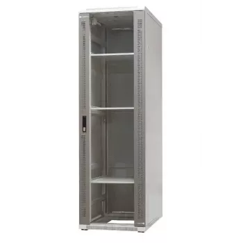 EMITER EmiterNet Top 42U Free-Standing Rack Cabinet, 600x1000x1980 mm, Glass Front Door, Black EM/SH05D-6042