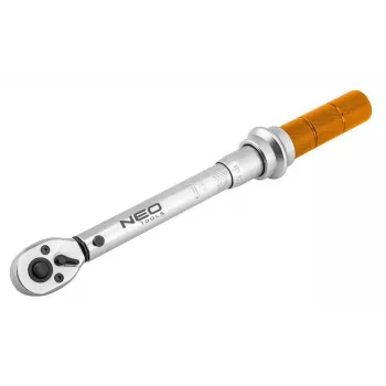 NEO TOOLS 1/4 inch Drive Click Torque Wrench 5-25 Nm with Calibration Certificate