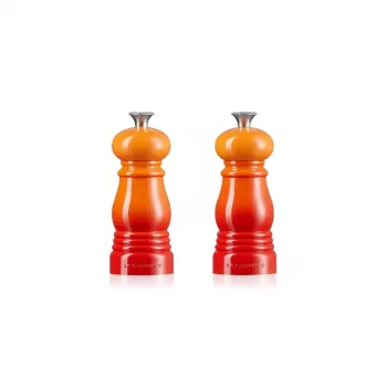Le Creuset Salt and Pepper Grinder Set 11 cm Volcanic Orange