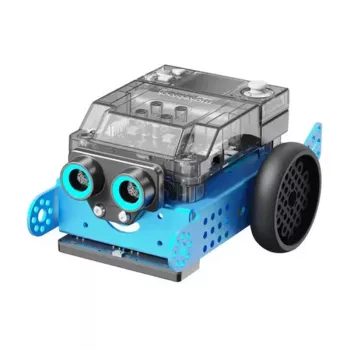 xTool mBot2 V1.0 obrazovni robot s CyberPi, Wi-Fi, Bluetooth, enkoderski motori, Quad RGB senzor, ultrazvučni senzor, punjiva baterija, kompatibilan s LEGO