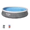 Bestway Fast Set 57376 bazen na napuhavanje okrugli 7.340 L sivi