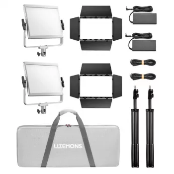 Godox Litemons LP600R 2x set RGB LED panel svjetla, 60W, 2500K-8500K, CRI 96, Bluetooth, set s dva svjetla