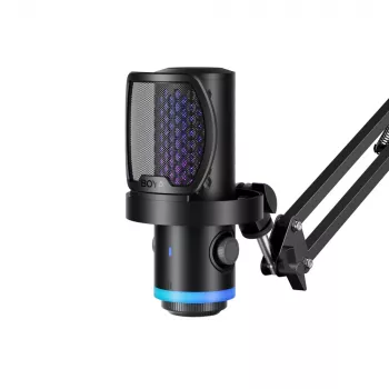 BOYA CastMic G40Bz gaming mikrofon s nosačem za mikrofon, žični USB-C, crni