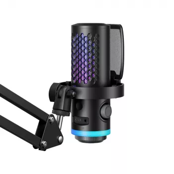 BOYA CastMic G40Bz gaming mikrofon s nosačem za mikrofon, žični USB-C, crni