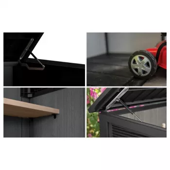 KETER vrtna kućica Deco Horizontal u tonu oraha