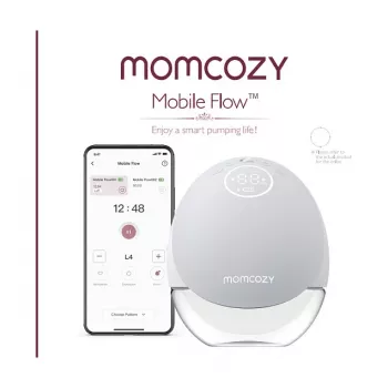 Momcozy M9 pumpa za dojenje bez ruku, crvena