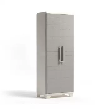 KETER Linear Wood visoki ormar 68x39x173cm svijetlo bež/svijetlo sivi