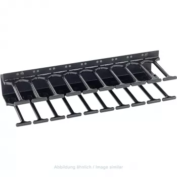 TRITON RAB-VP-H10-X1 Vertical Cable Management Panel 10U, Double Row Comb, Black