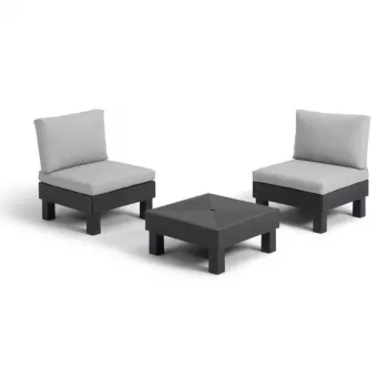 KETER set vrtnog namještaja Elements balkonski set sivi/svijetlosivi