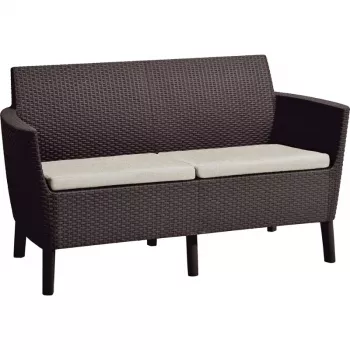 KETER Salemo sofa za 2 osobe smeđa