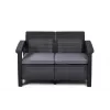 KETER vrtna sofa dvosjed Corfu Love Seat, siva