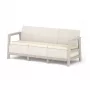 KETER vrtna sofa trosjed Scandi Linea 3 Seater Sofa, kamenosiva/svijetlobež