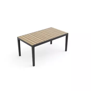 KETER vrtni stol Deco Corale 160, imitacija tikovine/sivi