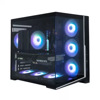 Zalman D40, ATX Mid Tower kućište PC-ja, 7 x 120mm ARGB ventilatori, crno