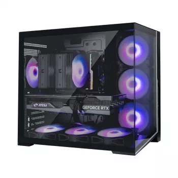 Zalman D40, ATX Mid Tower kućište PC-ja, 7 x 120mm ARGB ventilatori, crno