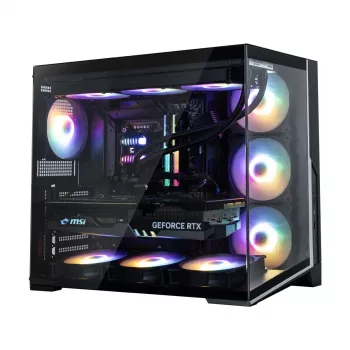 Zalman D40F, ATX Mid Tower kućište PC-ja, 7 x 120mm FRGB ventilatori, crno