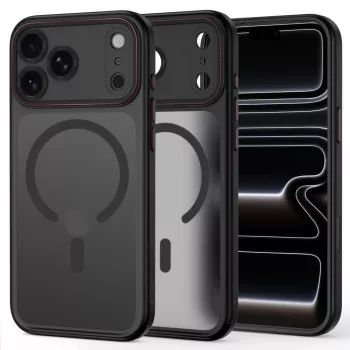 TECH-PROTECT MAGCAM MAGSAFE IPHONE 17 PRO MAX / 18 PRO MAX MATT CRNA/CRVENA
