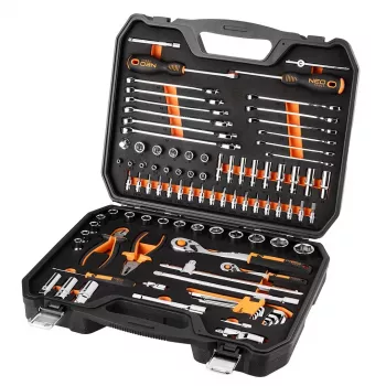 NEO TOOLS set nasadnih ključeva 1/2, 1/4, 95 kom., CrV, EVA pjena