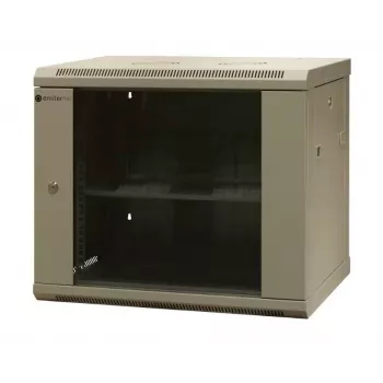 EMITER EM/AS6409X 9U Wall-Mount Network Cabinet 600x450x500 mm with Tempered Glass Door