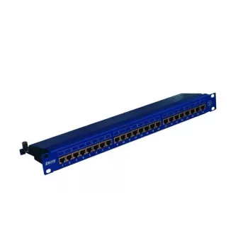 EMITERNET PANEL 19, 24XRJ45 STP CAT.5E (1U) BLUE DCN/PPFA674BKS248C5E