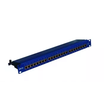 EMITERNET Panel 19, 24xRJ45 STP cat.6 (1U) with shelf, blue DCN/PPFA674EKS248C6
