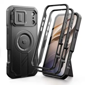 TECH-PROTECT KEVLAR MAGSAFE 2-SET IPHONE 17 PRO / 18 PRO CRNA