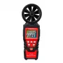 HABOTEST HT625B digitalni anemometar s USB-om, mjerač brzine vjetra/temperature/volumena zraka, LCD s pozadinskim osvjetljenjem, vanjski senzor s lopaticama