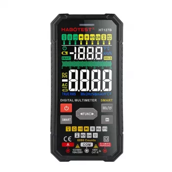 Habotest HT127B digitalni univerzalni multimetar True RMS 6000 counts, automatski raspon s NCV i temperaturom